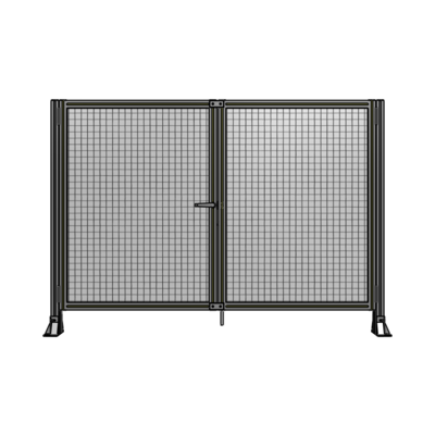 SINGLE PANEL, DOUBLE DOOR-FRAME W/O HEADER-HANDLE ON LEFT 1400MM X 2000MM  1" MESH, AS A KIT