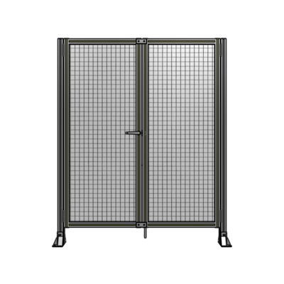 SINGLE PANEL, DOUBLE DOOR-FRAME W/O HEADER-HANDLE ON LEFT 1700MM X 1400MM  1" MESH, AS A KIT