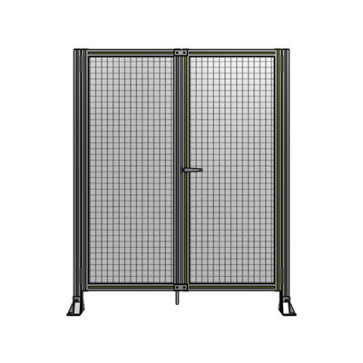 SINGLE PANEL, DOUBLE DOOR-FRAME W/O HEADER-HANDLE ON RIGHT 1700MM X 1400MM  1" MESH, AS A KIT