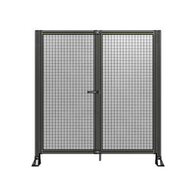 SINGLE PANEL, DOUBLE DOOR-FRAME W/O HEADER-HANDLE ON LEFT 1700MM X 1600MM  1" MESH, ASSEMBLED