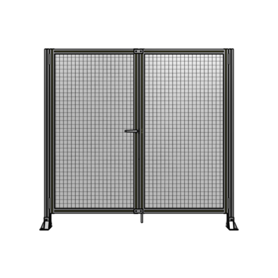 SINGLE PANEL, DOUBLE DOOR-FRAME W/O HEADER-HANDLE ON LEFT 1700MM X 1800MM  1" MESH, AS A KIT