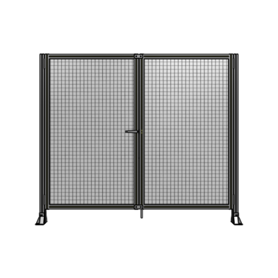 SINGLE PANEL, DOUBLE DOOR-FRAME W/O HEADER-HANDLE ON LEFT 1700MM X 2000MM  1" MESH, AS A KIT