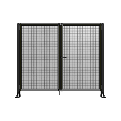 SINGLE PANEL, DOUBLE DOOR-FRAME W/O HEADER-HANDLE ON RIGHT 1700MM X 2000MM  1" MESH, AS A KIT