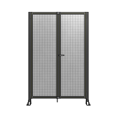 SINGLE PANEL, DOUBLE DOOR-FRAME W/O HEADER-HANDLE ON RIGHT 2135MM X 1400MM  1" MESH, AS A KIT