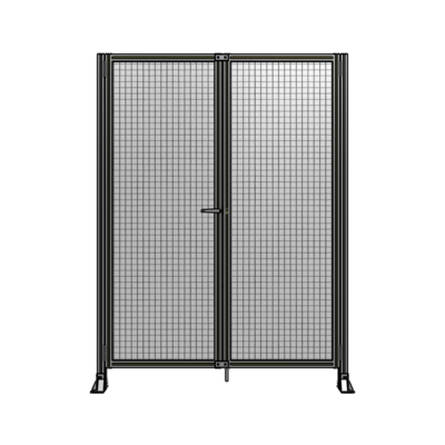 SINGLE PANEL, DOUBLE DOOR-FRAME W/O HEADER-HANDLE ON LEFT 2135MM X 1600MM  1" MESH, AS A KIT