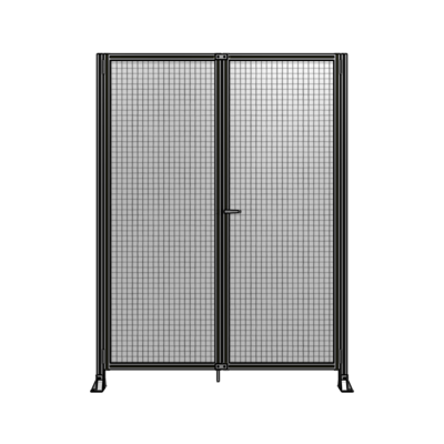 SINGLE PANEL, DOUBLE DOOR-FRAME W/O HEADER-HANDLE ON RIGHT 2400MM X 1800MM  1" MESH, AS A KIT