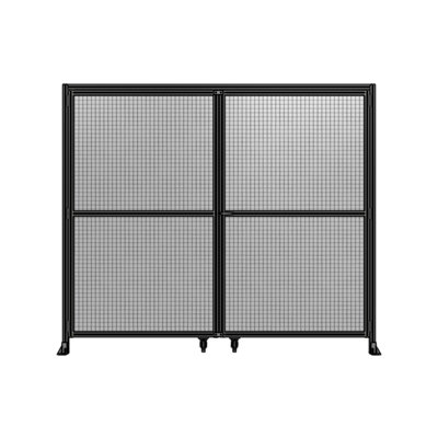 DOUBLE PANEL, DOUBLE DOOR-WITH HEADER-HANDLE ON RIGHT 2135MM X 2800MM  1" MESH, AS A KIT