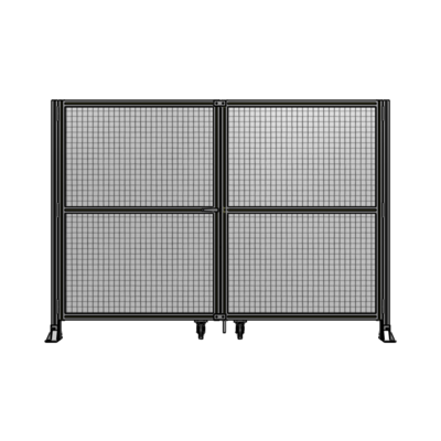 DOUBLE PANEL, DOUBLE DOOR-FRAME W/O HEADER-HANDLE ON LEFT 1700MM X 2400MM  1" MESH, AS A KIT