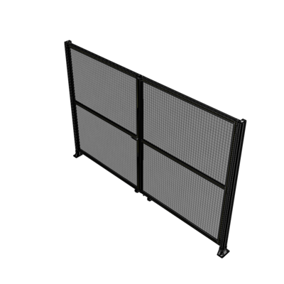 J8-2135-3200-0150-TYMTK DOUBLE PANEL, DOUBLE DOOR-FRAME W/O HEADER-HANDLE ON LEFT 2135MM X 3200MM  1" MESH, AS A KIT