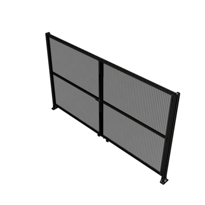 J8-2135-3600-0150-TYMTK DOUBLE PANEL, DOUBLE DOOR-FRAME W/O HEADER-HANDLE ON LEFT 2135MM X 3600MM  1" MESH, AS A KIT