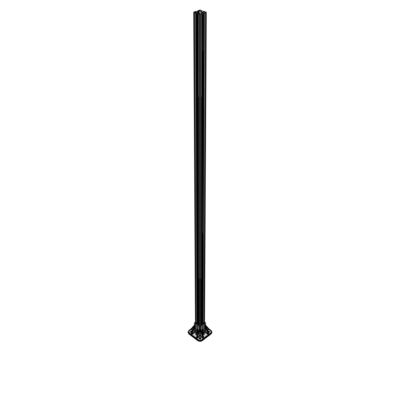 K1-2400-ZFA VERTICAL POST-4 SIDED FOOT, YELLOW INSERT, NO END CAP 45 MM X 45 MM X 2400 MM TALL, FULLY ASSEMBLED