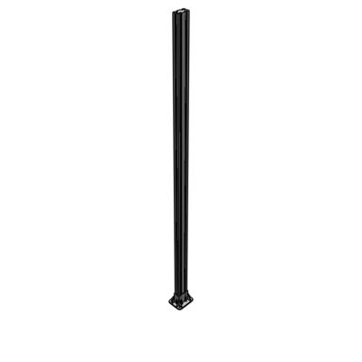K2-2400-ZFA VERTICAL POST-4 SIDED FOOT, YELLOW INSERT, NO END CAP 45 MM X 90 MM X 2400 MM TALL, FULLY ASSEMBLED