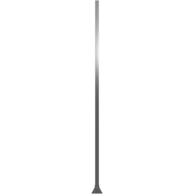 K2-2400-ZFA VERTICAL POST-4 SIDED FOOT, YELLOW INSERT, NO END CAP 45 MM X 90 MM X 2400 MM TALL, FULLY ASSEMBLED