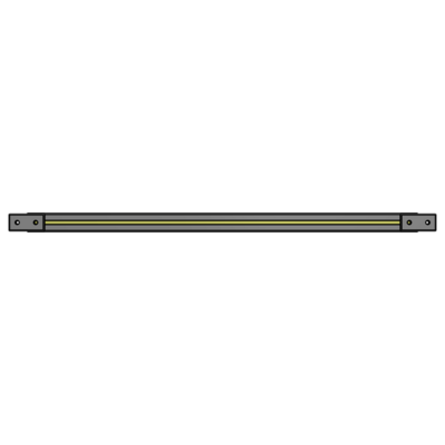 L1-0955-YTA 955MM LONG HALF STRAP, MOUNTS HORIZONTAL ON 1050MM WIDE SINGLE WALL SECTIONS