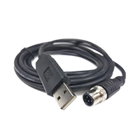 REER PROGRAMMING CABLE, SAFEGATE SMP/SMPO SERIES, USB-M12 5-POLE, 2M(CS12USB)
