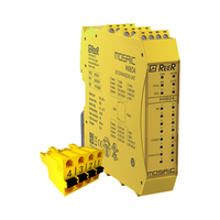 REER ADDITIONAL I/O EXPANSION, 8 INPUT, 4 SINGLE OSSD/2 PAIRS(SIL 3), CLAMP TERMINAL BLOCK(MI8O4C)