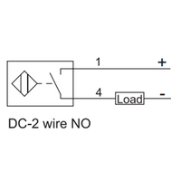 NI4-G08-CP6L ELCO THREADED CYLINDRICAL INDUCTIVE SENSOR M08, SWITCHING DISTANCE 4 MM, NON-FLUSH, IP68, -30 TO 85 DEG C, PNP NC, CABLE 2 M