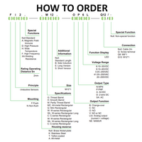 NI4-G08-CP6L ELCO THREADED CYLINDRICAL INDUCTIVE SENSOR M08, SWITCHING DISTANCE 4 MM, NON-FLUSH, IP68, -30 TO 85 DEG C, PNP NC, CABLE 2 M