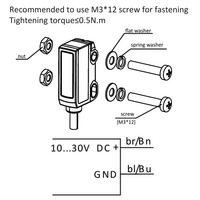 OS22-S6 ELCO PHOTOELECT SENSORS, OS22-SERIES, OPPOSED, EMITTER, RED BEAM, OR:1 M, 10TO30VDC, -10TO50 DEG C, CABLE 2M