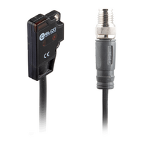 ELCO PHOTOELECT SENSOR, OS4-SERIES, FRONT-OPPOSED, RECEIVER, RED BEAM, OR:1 M, NPN, DO, 10TO30VDC, -10TO55 DEG C, SW FRQ:800HZ, 0.3 M CABLE+M12 4-PIN