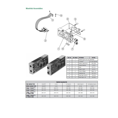 125-1013 NUMATICS/AVENTICS MANIFOLD PART<BR>2005 SERIES MANIFOLD BLOCK RETAINING CLIP