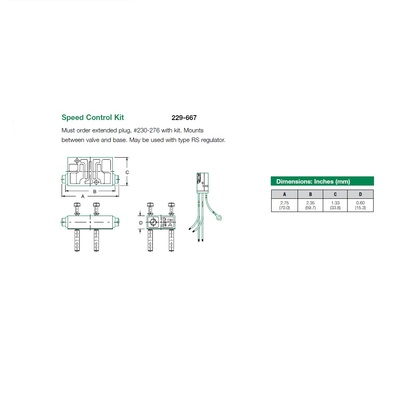 229-667 NUMATICS/AVENTICS SANDWICH SPEED CONTROL<BR>MK8 SERIES NO PLUG