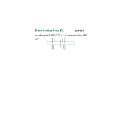 229-686 NUMATICS/AVENTICS BLANK PLATE<BR>MK8 SERIES