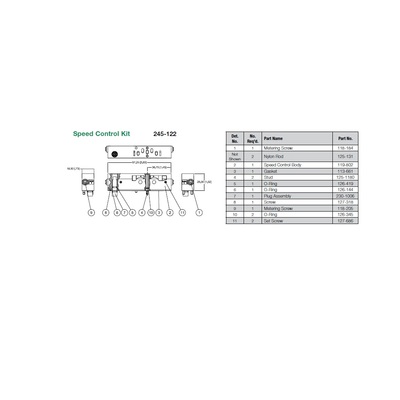 245-122 NUMATICS/AVENTICS SANDWICH SPEED CONTROL<BR>ISO 18MM SERIES W/PLUG