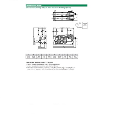 G503AMM22XA0010 NUMATICS/AVENTICS MANIFOLD BLOCK<BR>503 SERIES 2 STA 1/4" G SIDE PORTS DZB (PTY) ZONE SAFETY X WIRING BLOCK