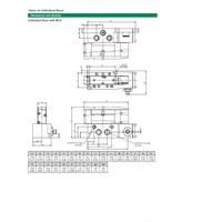 K503AA3A2M56Y20 NUMATICS/AVENTICS VALVE BASE<BR>503 SERIES 1/4" TUBE SIDE PORTS (3A) 4 PIN MICRO (ISO 15407-2)