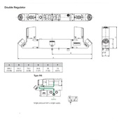 R503ARS41JA0020 NUMATICS/AVENTICS SANDWICH REGULATOR<BR>503 SERIES SGL PR 5-60PSI (ISO 15407-2)