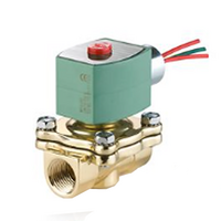 ASCO BRASS PROCESS SOLENOID VALVE 8210 SERIES 2/2 NC SPR RTN 120VAC, 1.2CV, 3/8" NPT
