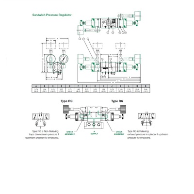 152RQ100J012H00 NUMATICS/AVENTICS SANDWICH REGULATOR<BR>MK15 SERIES DUAL PR/RC 10-130PSI, NO GAUGE