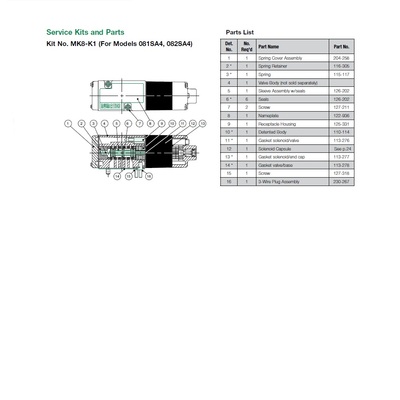 127-211 NUMATICS/AVENTICS MANIFOLD PART<BR>MK8 SERIES SCREW FOR VALVE