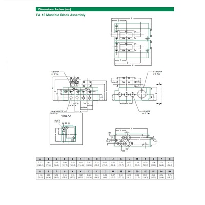 153JJ415O000000 NUMATICS/AVENTICS AIR-PILOT VALVE/MANIFOLD<BR>MK15 SERIES 4/2 DETENT, HW, 3/8" NPT