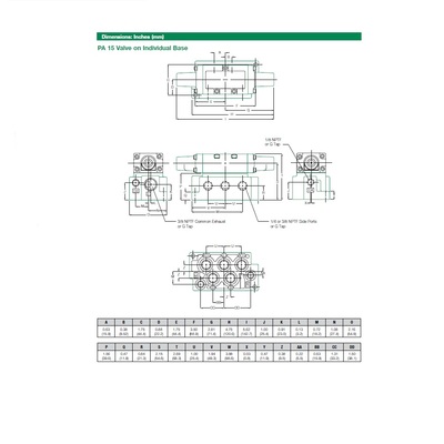 152JJ641O000000 NUMATICS/AVENTICS AIR-PILOT VALVE/BASE<BR>MK15 SERIES 4/3 CLOSED CTR 1/4" NPT